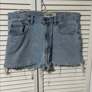 Route 66 Light Blue Vintage High Waist Denim Shorts